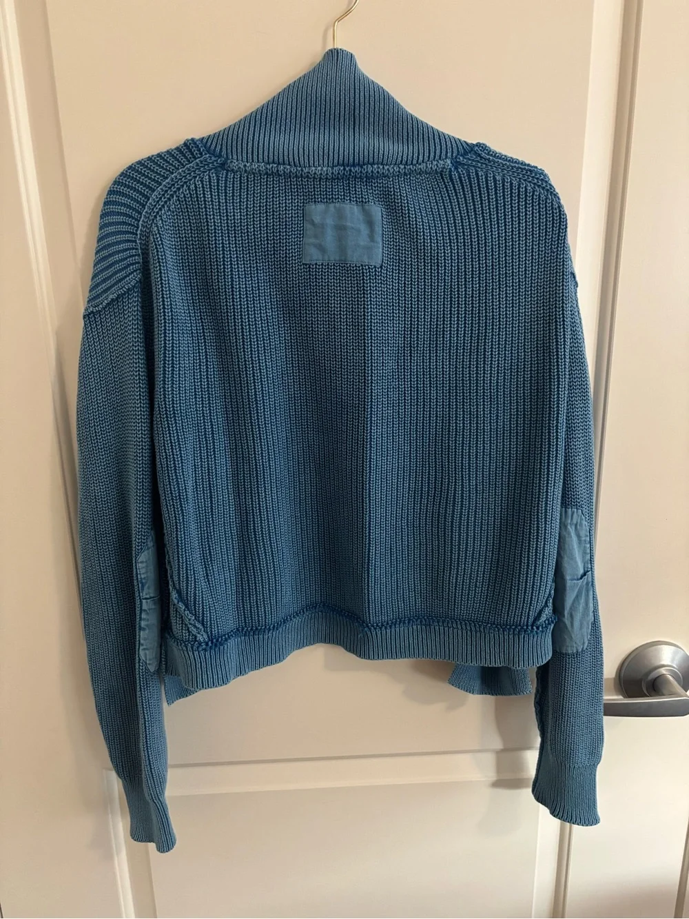 We The Free Worn Thru Surplus Cardi Blue Size Small Pre Owned, Blue